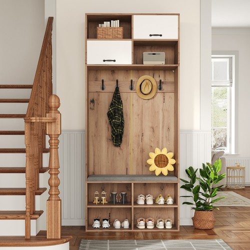 Set guardaroba legno 185 cm - in,
