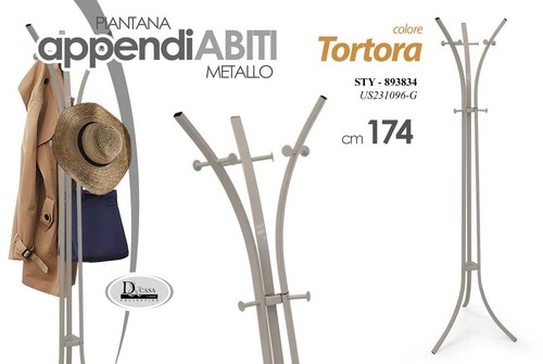 Appendiabiti metallo tortora - metallo,